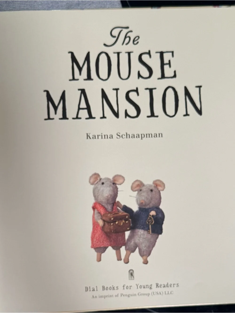 The Mouse Mansion Sam & Julia Hardcover Book Karina Schaapman Excellent Cond